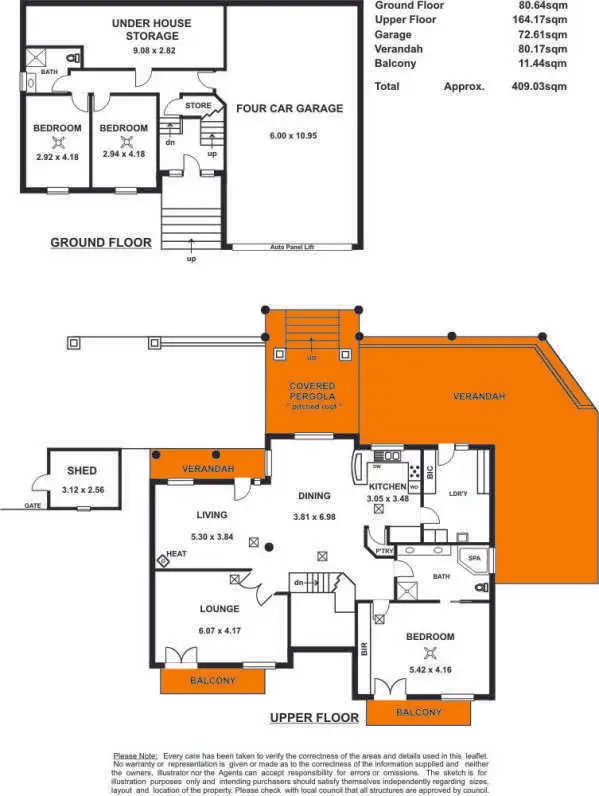 Floorplan of Homely house listing, 11 Middleton Crescent, Golden Grove SA 5125