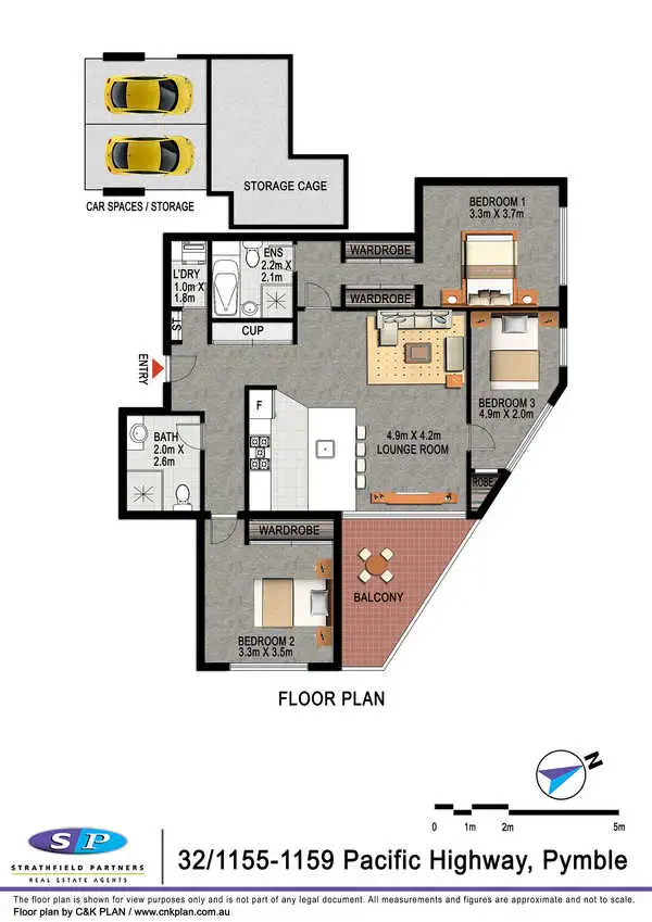Floorplan of Homely apartment listing, 32/1155-1159 Pacific Highway, Pymble NSW 2073