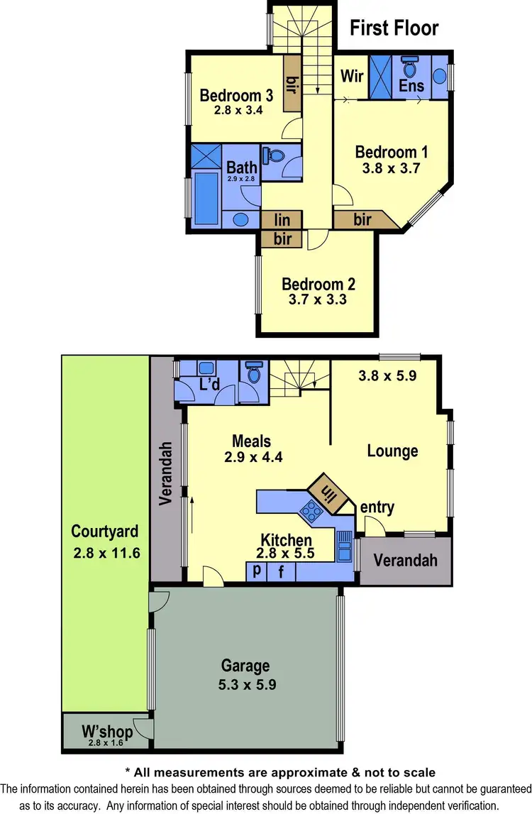 Floorplan of Homely townhouse listing, 2/14 Sturdee Street, Reservoir VIC 3073