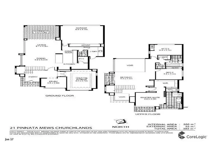 Floorplan of Homely house listing, 21 Pinnata Mews, Churchlands WA 6018