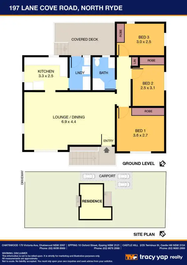 Floorplan of Homely house listing, 197 Lane Cove Road, North Ryde NSW 2113