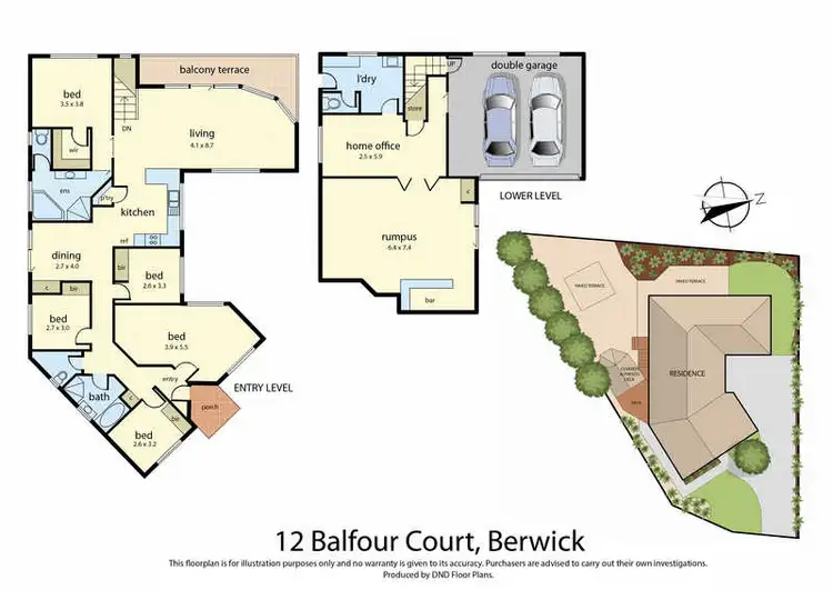 Floorplan of Homely house listing, 12 Balfour Court, Berwick VIC 3806