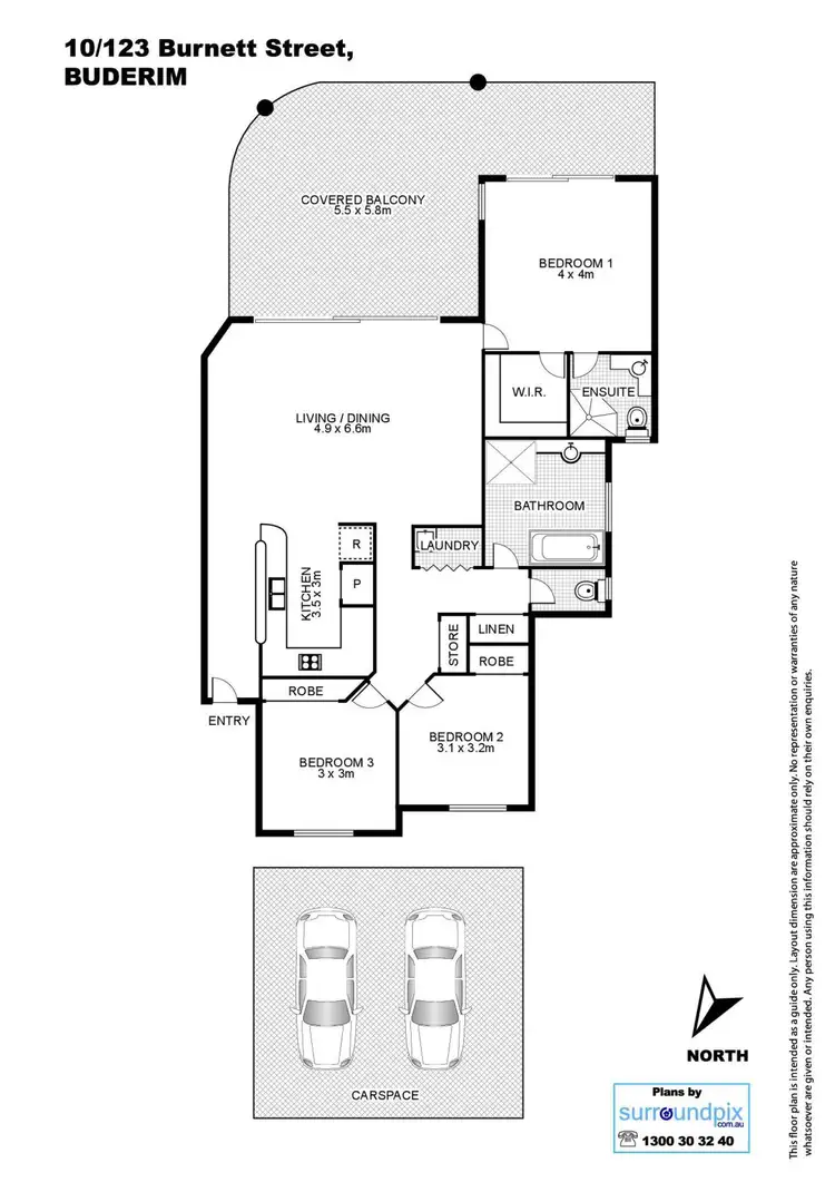 Floorplan of Homely unit listing, 10/123 Burnett Street, Buderim QLD 4556