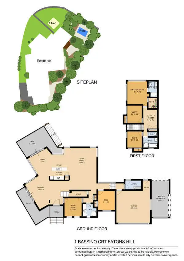 Floorplan of Homely house listing, 1 Bassino Court, Eatons Hill QLD 4037