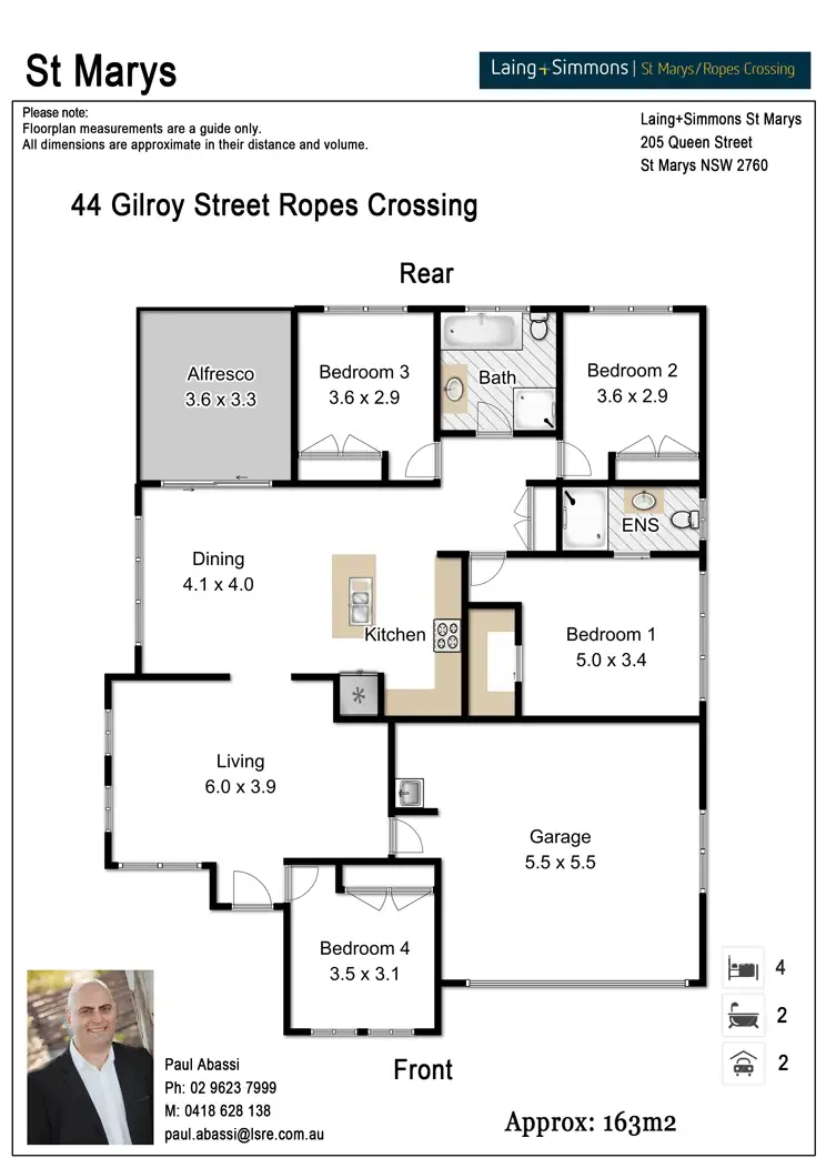 Floorplan of Homely house listing, 44 Gilroy Street, Ropes Crossing NSW 2760