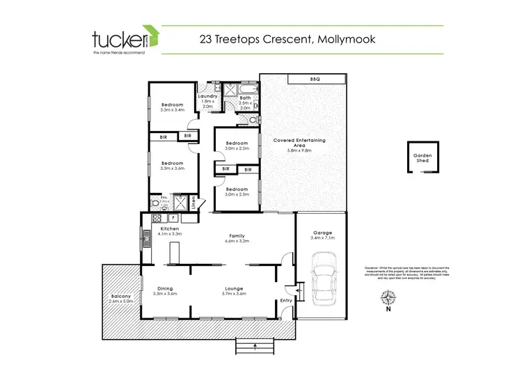 Floorplan of Homely house listing, 23 Treetops Crescent, Mollymook NSW 2539