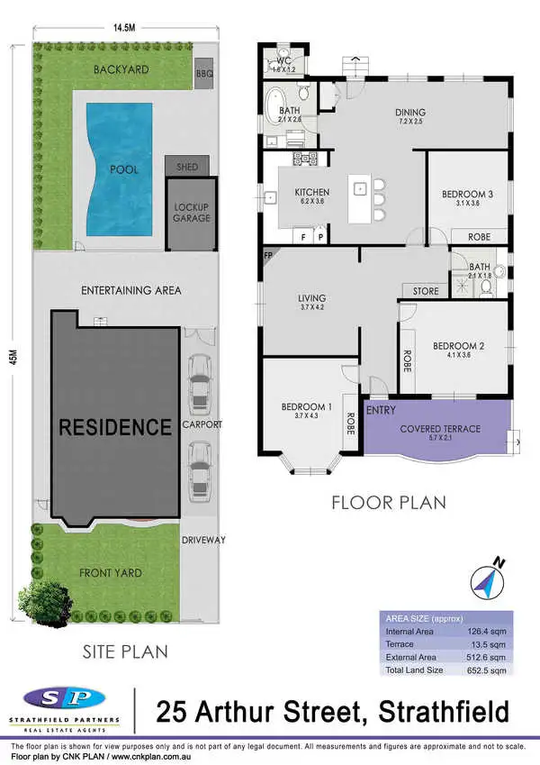Floorplan of Homely house listing, 25 Arthur Street, Strathfield NSW 2135