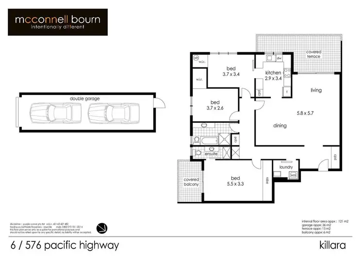 Floorplan of Homely apartment listing, 6/576 Pacific Highway, Killara NSW 2071