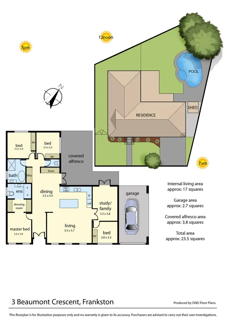 Floorplan of Homely house listing, 3 Beaumont Crescent, Frankston VIC 3199