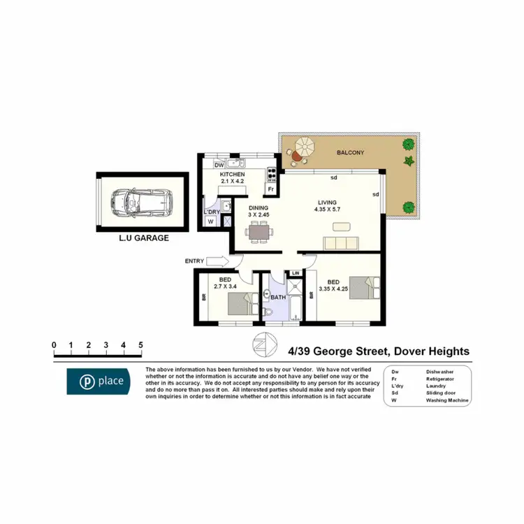 Floorplan of Homely unit listing, 4/39 George Street, Dover Heights NSW 2030