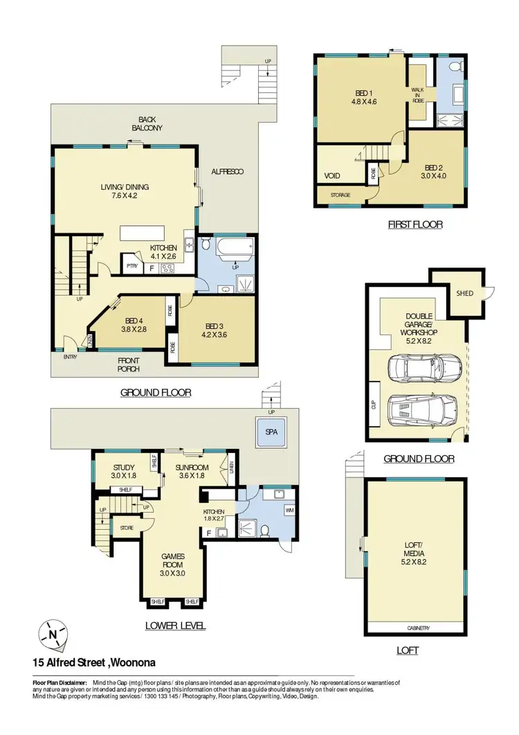 Floorplan of Homely house listing, 15 Alfred Street, Woonona NSW 2517