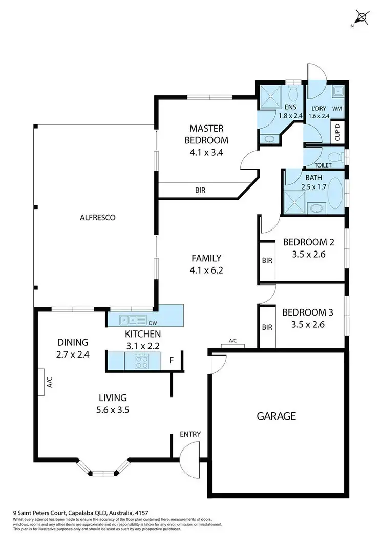 Floorplan of Homely house listing, 9 St Peters Court, Capalaba QLD 4157
