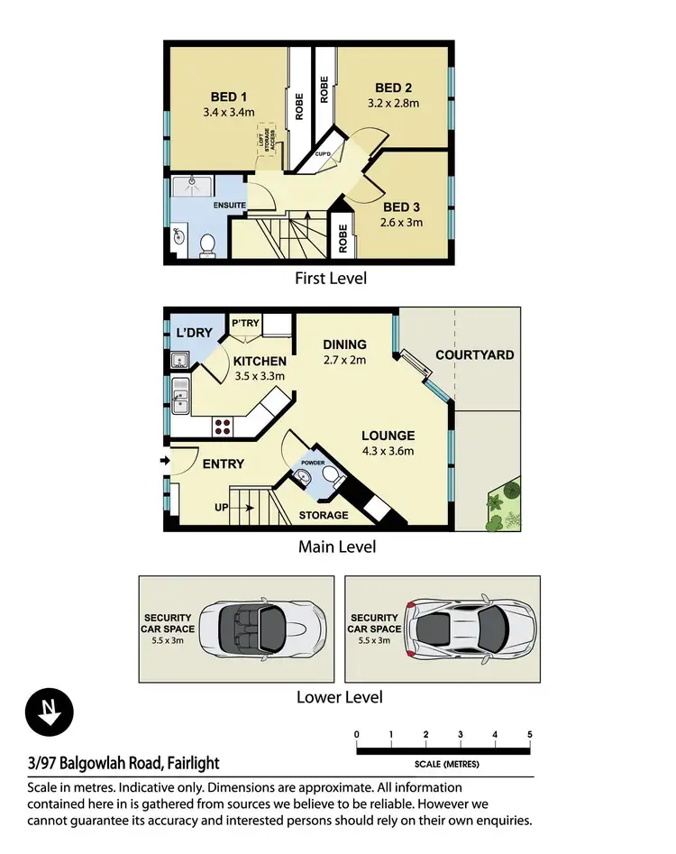 Floorplan of Homely apartment listing, 3/97 Balgowlah Road, Fairlight NSW 2094