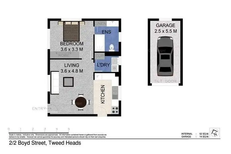 Floorplan of Homely unit listing, 2/2 Boyd Street, Tweed Heads NSW 2485