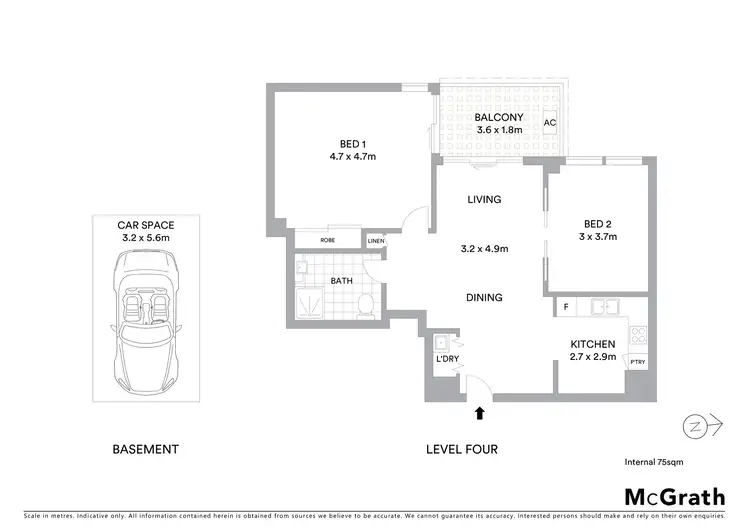 Floorplan of Homely apartment listing, 401/6 Lachlan Street, Waterloo NSW 2017