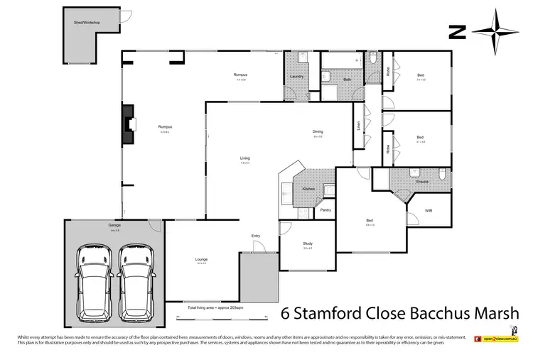 Floorplan of Homely house listing, 6 Stamford Close, Bacchus Marsh VIC 3340