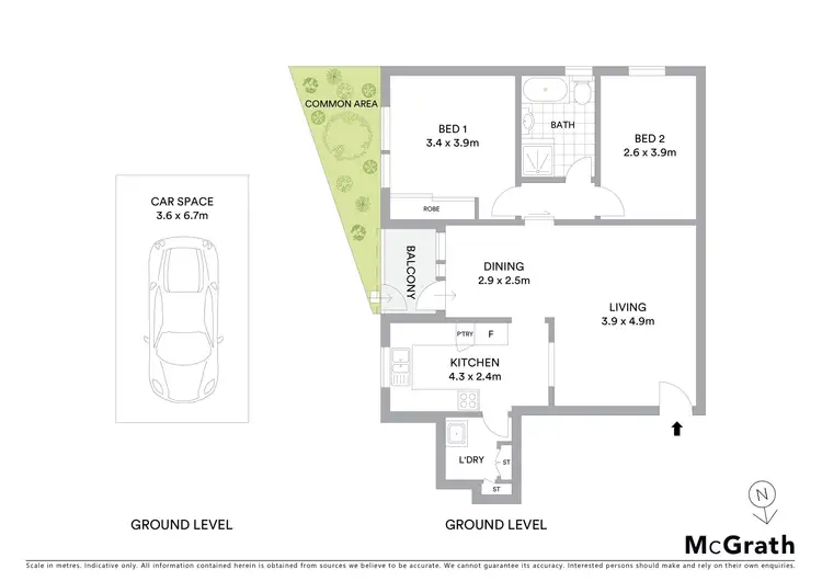 Floorplan of Homely unit listing, 4/1 Gannon Avenue, Dolls Point NSW 2219