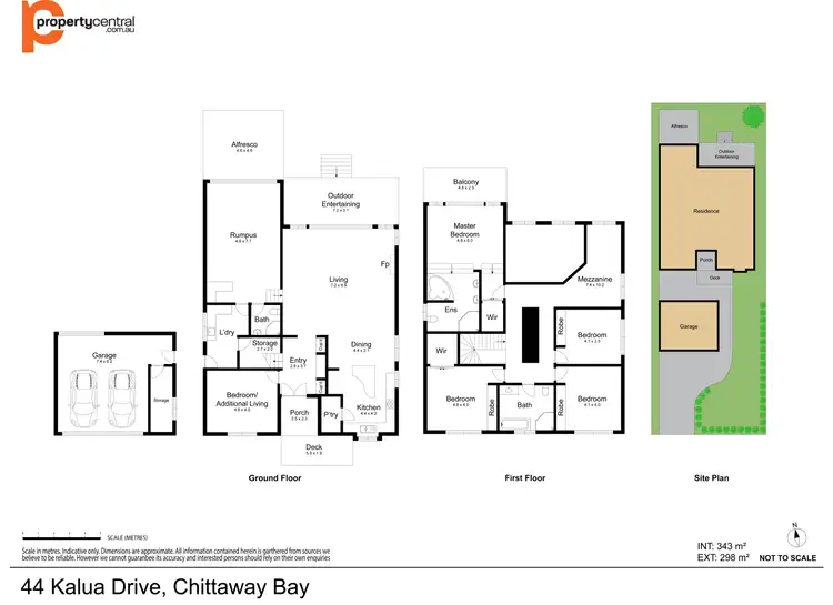 Floorplan of Homely house listing, 44 Kalua Drive, Chittaway Bay NSW 2261