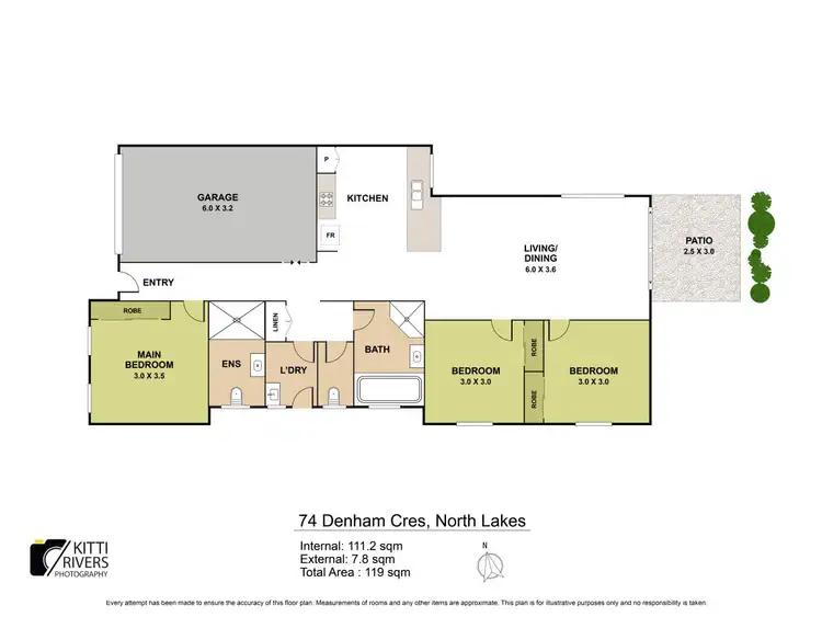 Floorplan of Homely house listing, 74 Denham Crescent, North Lakes QLD 4509