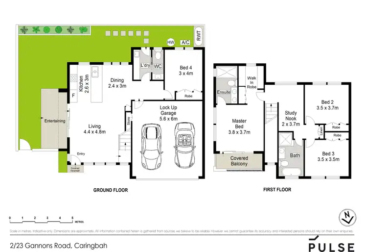 Floorplan of Homely townhouse listing, 2/23 Gannons Road, Caringbah NSW 2229