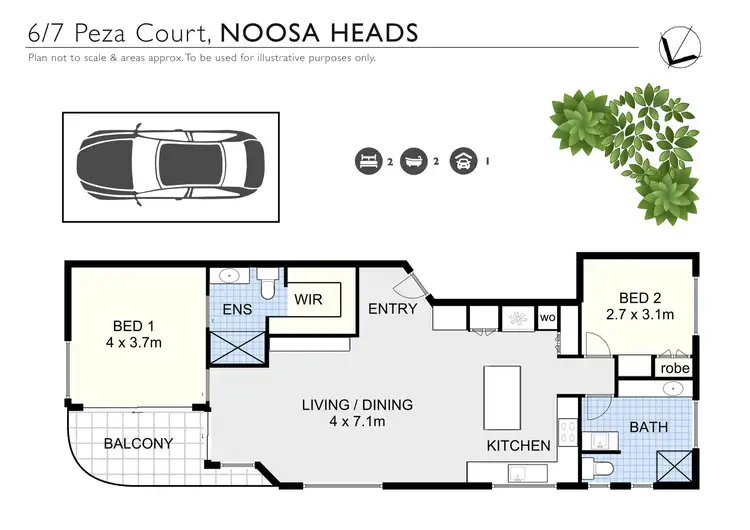 Floorplan of Homely apartment listing, 6/7 Peza Court, Noosa Heads QLD 4567
