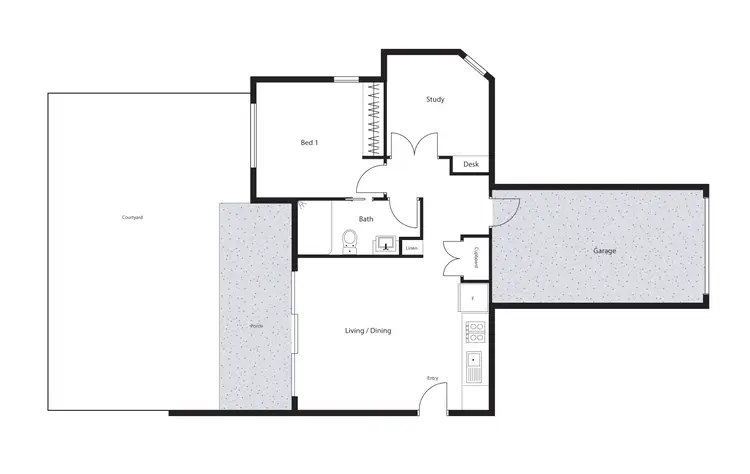 Floorplan of Homely apartment listing, 6/60 John Gorton Drive, Coombs ACT 2611