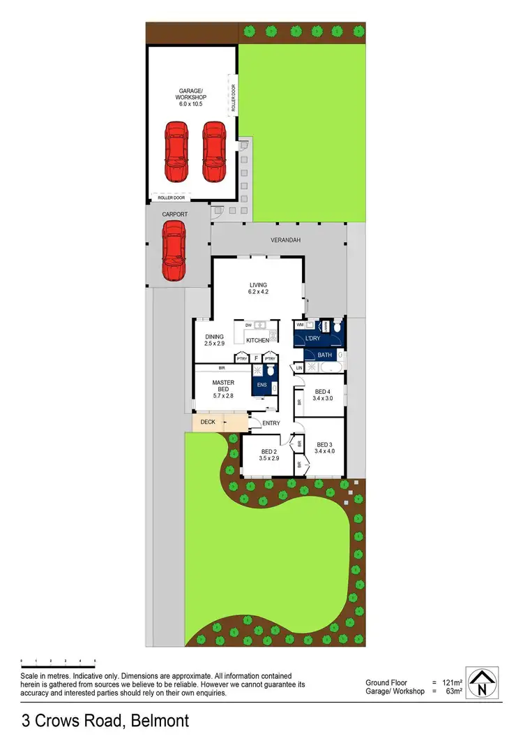 Floorplan of Homely house listing, 3 Crows Road, Belmont VIC 3216