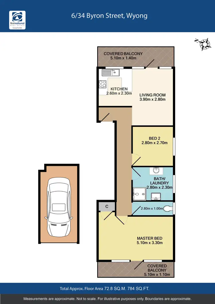 Floorplan of Homely unit listing, 6/34 Byron Street, Wyong NSW 2259