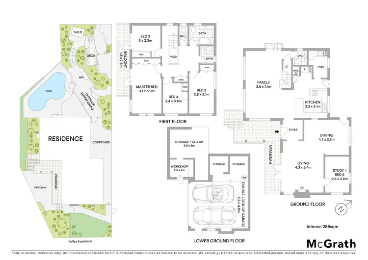 Floorplan of Homely house listing, 1 Kellys Esplanade, Northwood NSW 2066