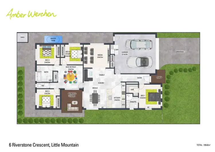 Floorplan of Homely house listing, 6 Riverstone Crescent, Little Mountain QLD 4551