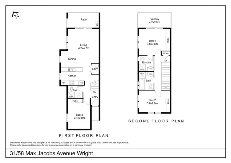 Floorplan of Homely townhouse listing, 31/58 Max Jacobs Avenue, Wright ACT 2611