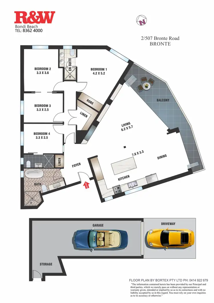 Floorplan of Homely apartment listing, 2/507 Bronte Road, Bronte NSW 2024