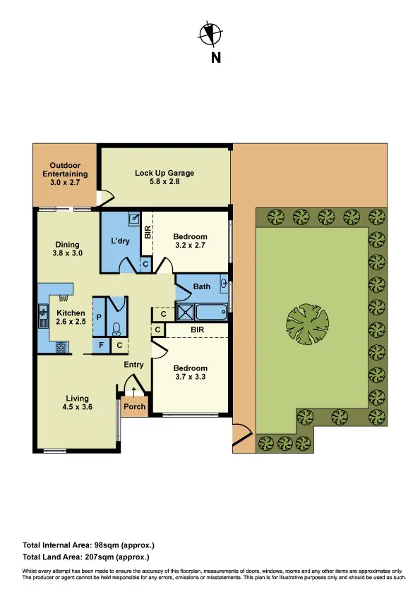 Floorplan of Homely unit listing, 1/31 Clarinda Road, Essendon VIC 3040