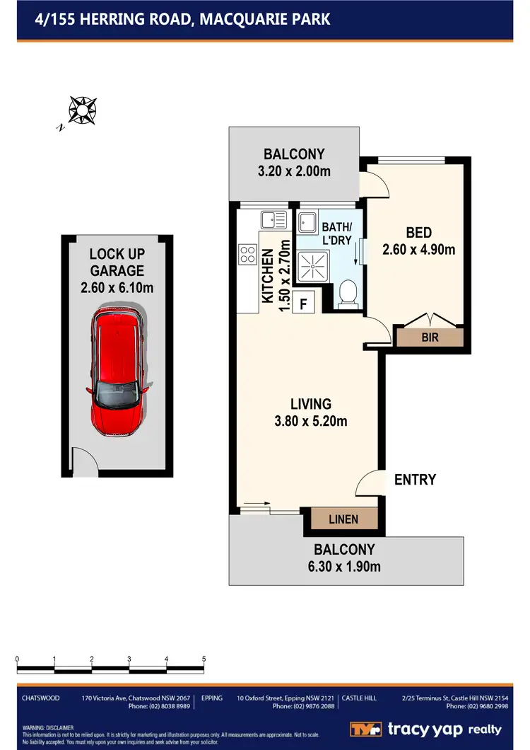 Floorplan of Homely apartment listing, 4/155 Herring Road, Macquarie Park NSW 2113