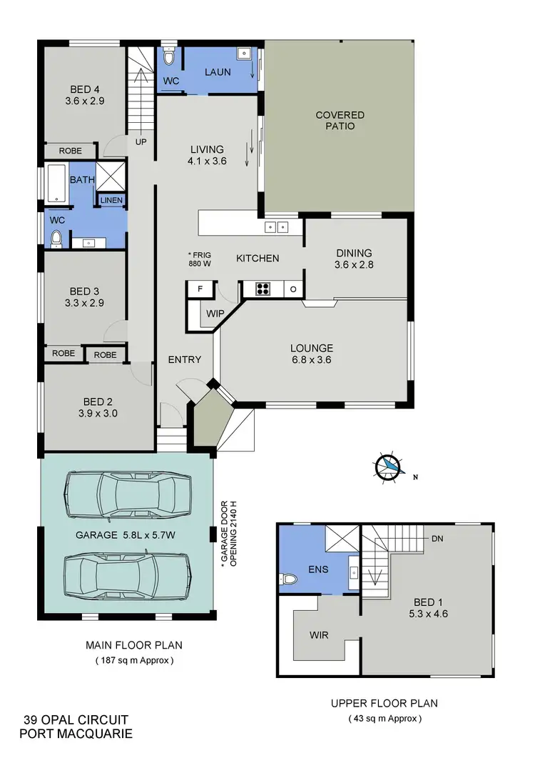 Floorplan of Homely house listing, 39 Opal Circuit, Port Macquarie NSW 2444