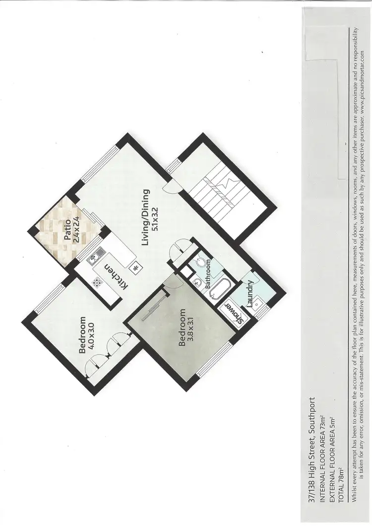 Floorplan of Homely unit listing, 37/138 High Street, Southport QLD 4215