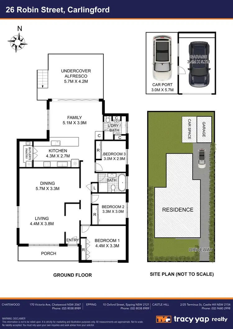 Floorplan of Homely house listing, 26 Robin Street, Carlingford NSW 2118