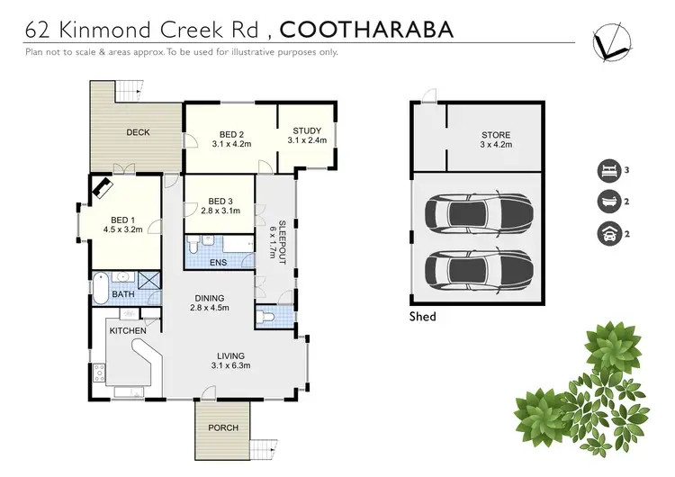 Floorplan of Homely rural property listing, 62 Kinmond Creek Road, Cootharaba QLD 4565