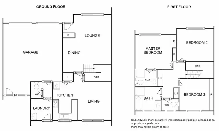 Floorplan of Homely townhouse listing, 49/174 Clive Steele Avenue, Monash ACT 2904