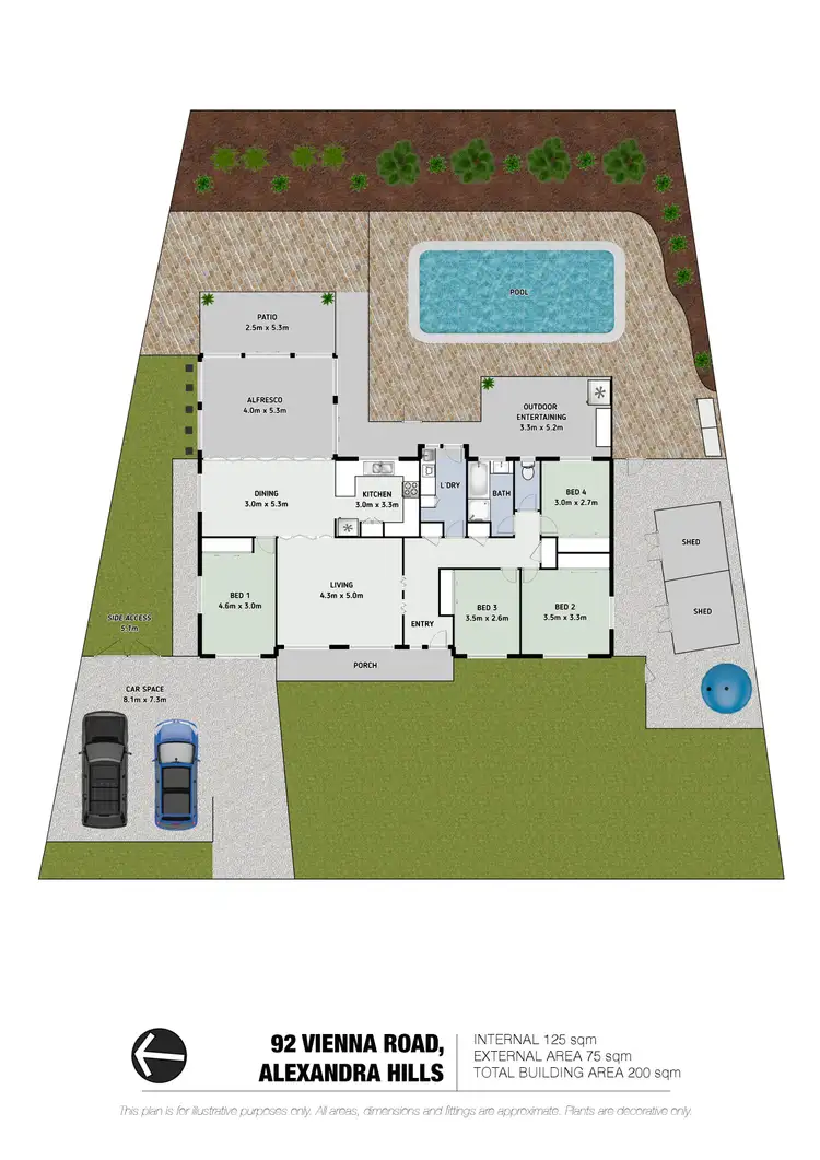 Floorplan of Homely house listing, 92 Vienna Road, Alexandra Hills QLD 4161