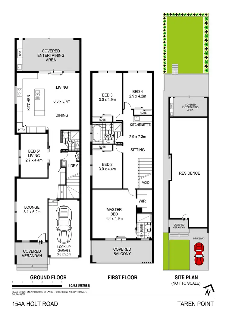 Floorplan of Homely semi-detached listing, 154A Holt Road, Taren Point NSW 2229