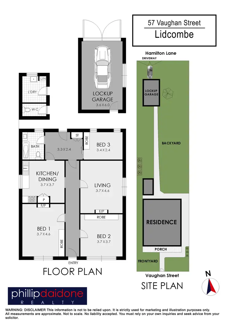 Floorplan of Homely house listing, 57 Vaughan Street, Lidcombe NSW 2141