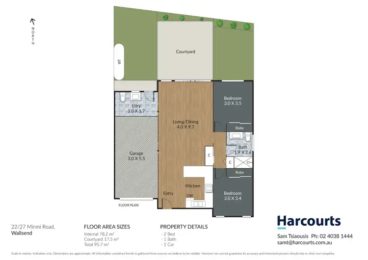 Floorplan of Homely unit listing, 22/27 Minmi Road, Wallsend NSW 2287