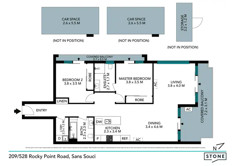 Floorplan of Homely unit listing, 209/528-538 Rocky Point Road, Sans Souci NSW 2219