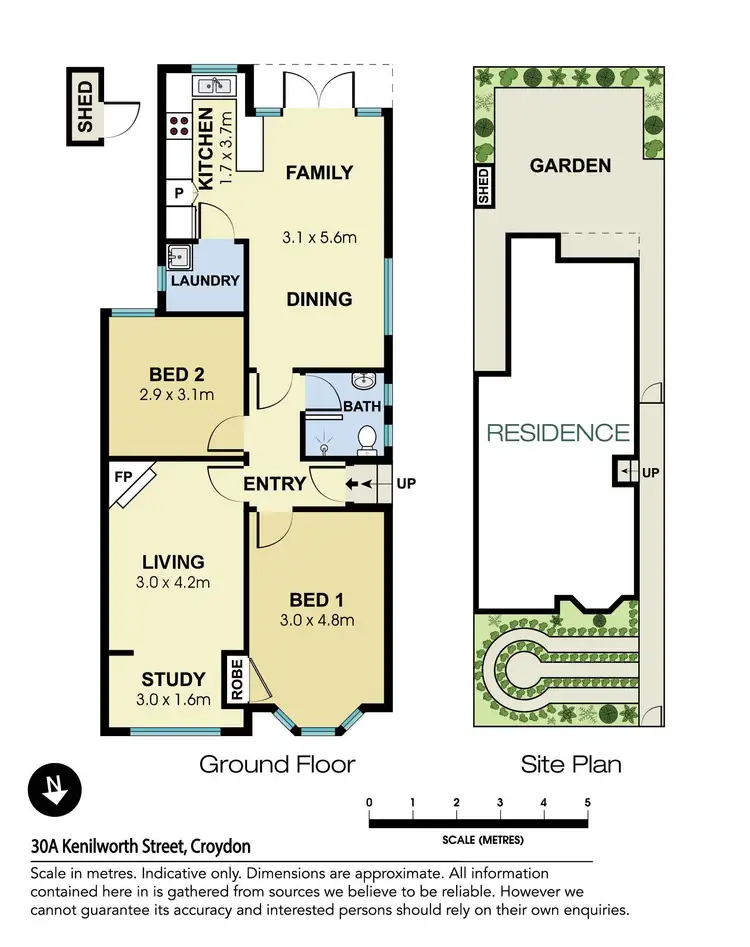 Floorplan of Homely semi-detached listing, 30A Kenilworth Street, Croydon NSW 2132