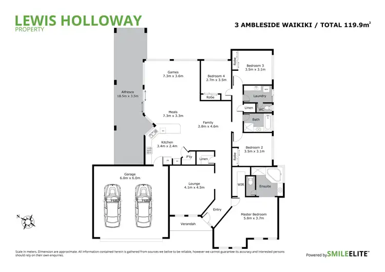 Floorplan of Homely house listing, 3 Ambleside Parade, Waikiki WA 6169