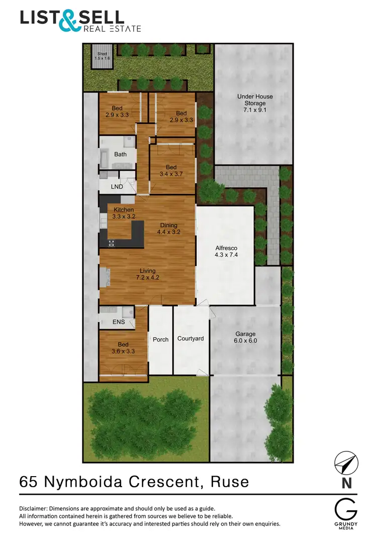 Floorplan of Homely house listing, 65 Nymboida Crescent, Ruse NSW 2560