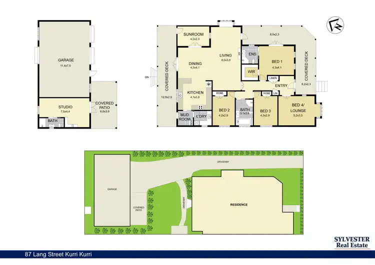 Floorplan of Homely house listing, 87 Lang Street, Kurri Kurri NSW 2327