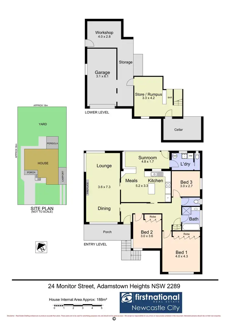 Floorplan of Homely house listing, 24 Monitor Street, Adamstown Heights NSW 2289
