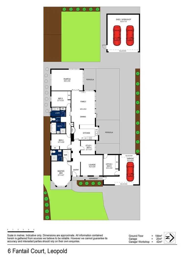 Floorplan of Homely house listing, 6 Fantail Court, Leopold VIC 3224